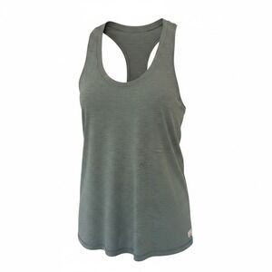Vuori Lux Racerback Tank Top Sage Green Heathered Performance Yoga Activewear S